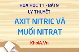 Axit Nitric HNO3 tính chất hóa học, tính chất vật lý của axit Nitric, Muối Nitrat - Lý thuyết hóa 11 bài 9